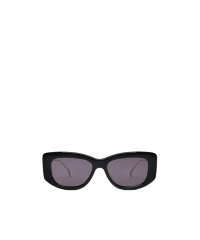 Gucci Double G Rectangle-frame Sunglasses In Gray