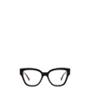 Gucci Double G Rectangular-frame Glasses In Black
