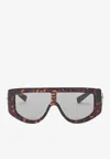 Gucci Women Rectangular Acetate Sunglasses In Gray