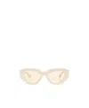 Gucci Double G Rhinestone-embellished Sunglasses In White