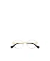 Gucci Double-g Round-frame Glasses In Nude