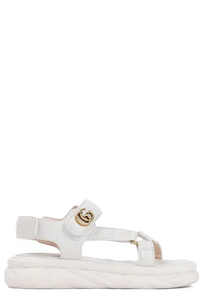 Gucci Double G Sandals In Nude