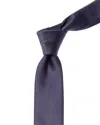 Gucci Double G Silk Tie In Blue
