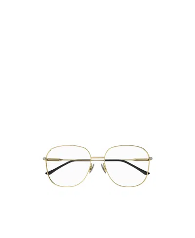 Gucci Double G Square-frame Glasses In Yellow
