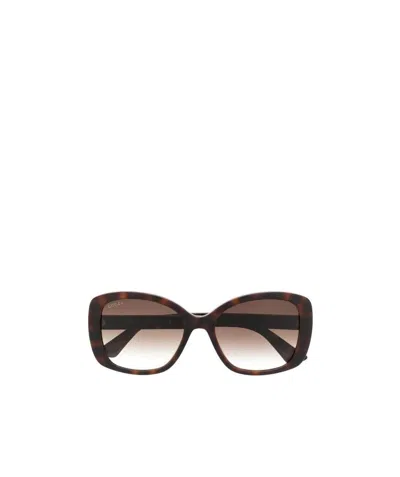 Gucci Double G Square-frame Sunglasses In Black