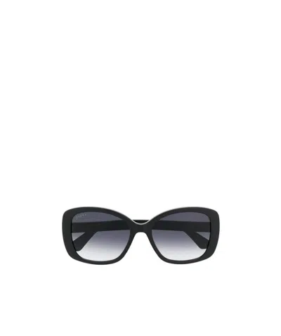 Gucci Double G Square-frame Sunglasses In Black