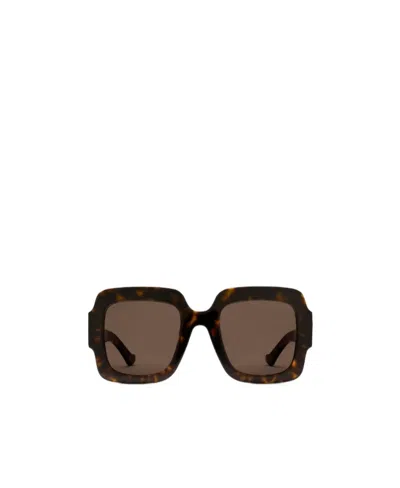 Gucci Double G Square-frame Sunglasses In Green
