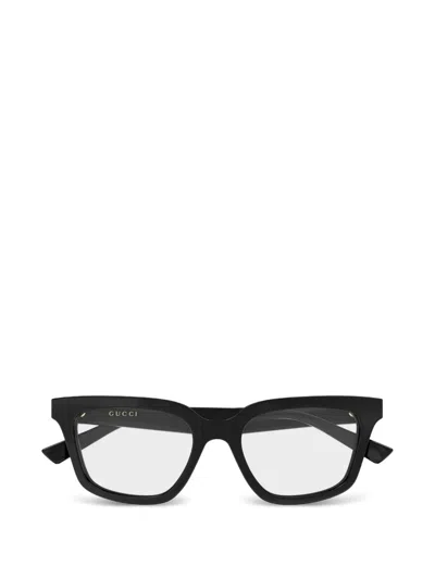 Gucci Double G Square-frame Glasses In Pink