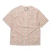Gucci Double G Stripe Bowling Shirt 'white Red' In Neutral