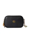 Gucci Black Double G Super Mini Bag In Black