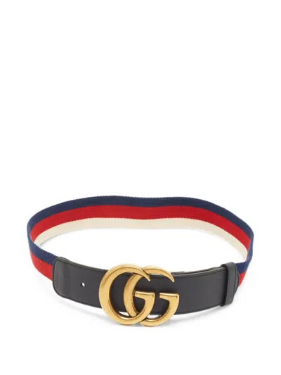 Pre-owned Gucci Double G Sylvie Belt In Neutrals