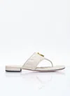 Gucci Double G Marmont Thong Sandals In White