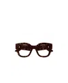 Gucci Double G Tortoiseshell Glasses In Brown