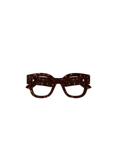 Gucci Double G Tortoiseshell Glasses In Brown