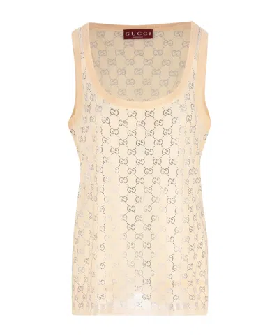 Gucci Double G Vest In Neutral
