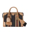 Gucci Double G Web-stripe Tote Bag In Black