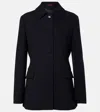 Gucci Double G Wool Jacket In Blue