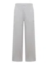 Gucci Double-layered Cotton Piquet Sports Trousers In Gray