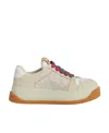 Gucci Double Screener Lace-up Sneakers In Nude