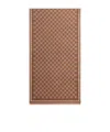 Gucci Double Side 'gg' Wool Scarf In Brown