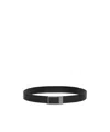 Gucci Double-sided Belt In Black