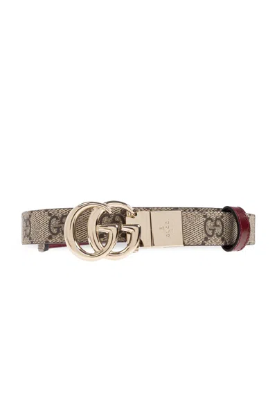 Gucci Double-sided Belt In Red