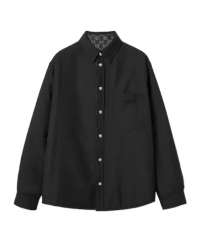 GUCCI GUCCI REVERSIBLE DENIM SHIRT