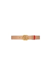 Gucci Double-sided Wide Belt In Nude