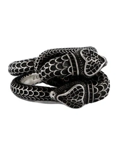 Pre-owned Gucci Double Snake Cocktail Ring In Multi