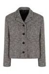 Gucci Collared Pocket Jacket In Gray