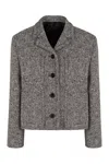 Gucci Collared Pocket Jacket In Gray