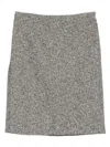 Gucci Women Double Wool Skirt In Gray