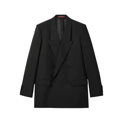 Gucci Double-breasted Blazer In Black
