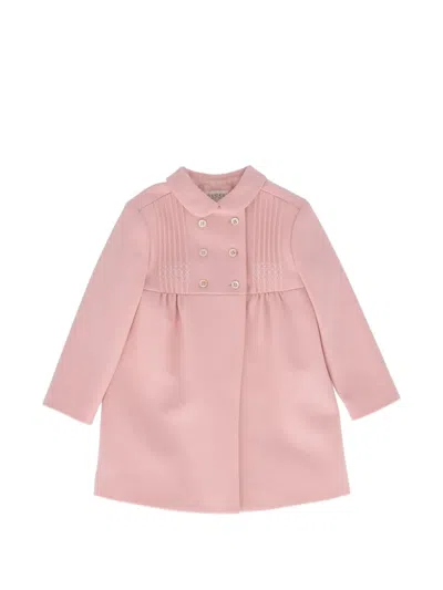 Gucci Babies' Double-breasted Wool Coat In Pink