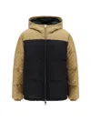 Gucci Gg Nylon Puffer Jacket In Black/mix