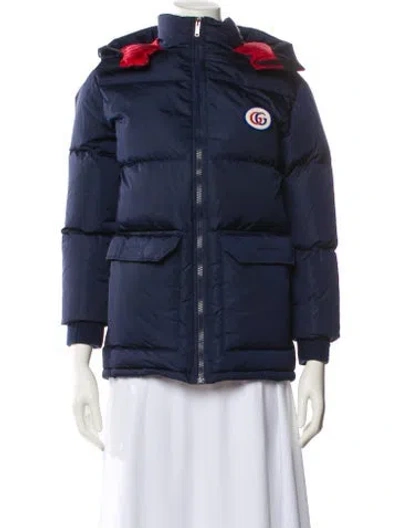 Pre-owned Gucci Kids' Down Jacket In Blue