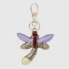 Gucci Dragonfly-shaped Keychain