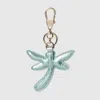 Gucci Dragonfly-shaped Keychain In Blue