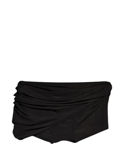 Gucci Draped Shorts In Black