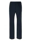 Gucci Embroidered Drawstring Pants In Blue