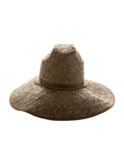 Pre-owned Gucci Drawstring Sunhat In Neutrals