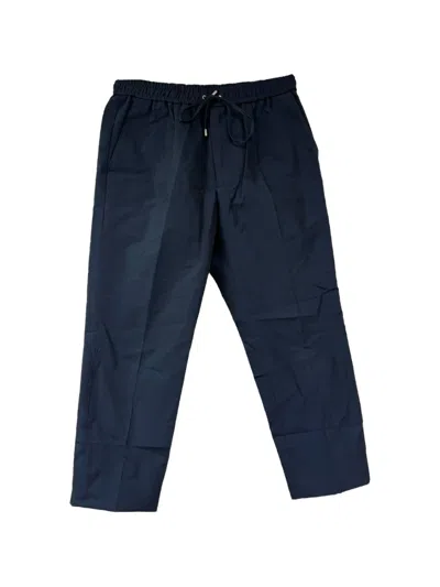 Pre-owned Gucci Drawstring Trousers In Blue