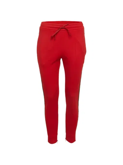 Pre-owned Gucci Drawstring-fastening Track Pants In Red