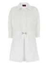 Gucci Women Cotton Poplin Shirt With Horsebit Hardware