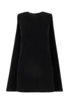 Gucci Chic Black Wool Mini Dress For Women In Black