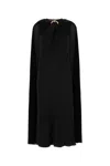 Gucci Black Acetate Blend Fabric Evening Dress In Black