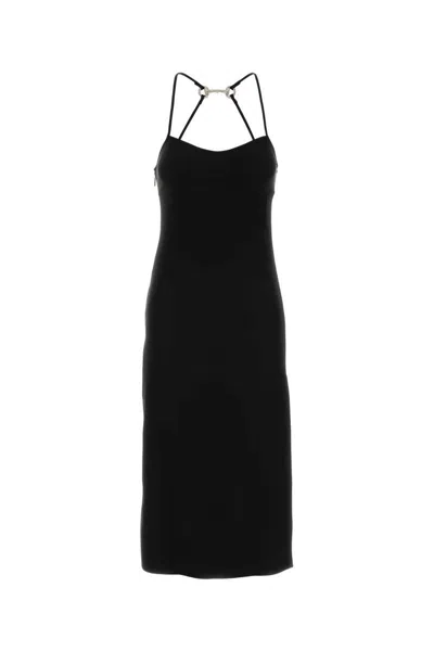 Gucci Backless Midi Dress Strappy Design In Black