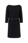 Gucci Mini Abito In Crepe Nero Donna In Black