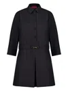 Gucci Womens Horsebit Long-sleeves Wool Mini Dress Ardesia Grey In Gray