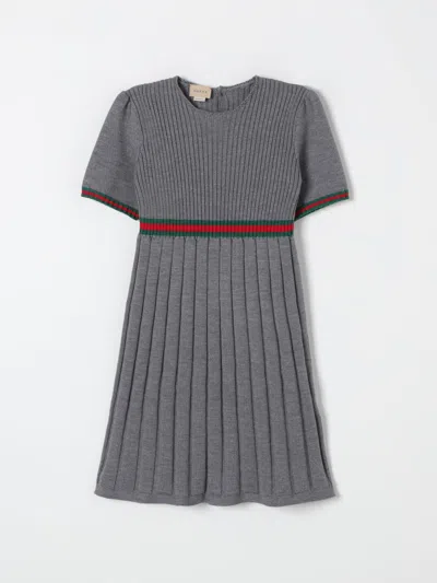Gucci Dress  Kids Color Grey In Gray
